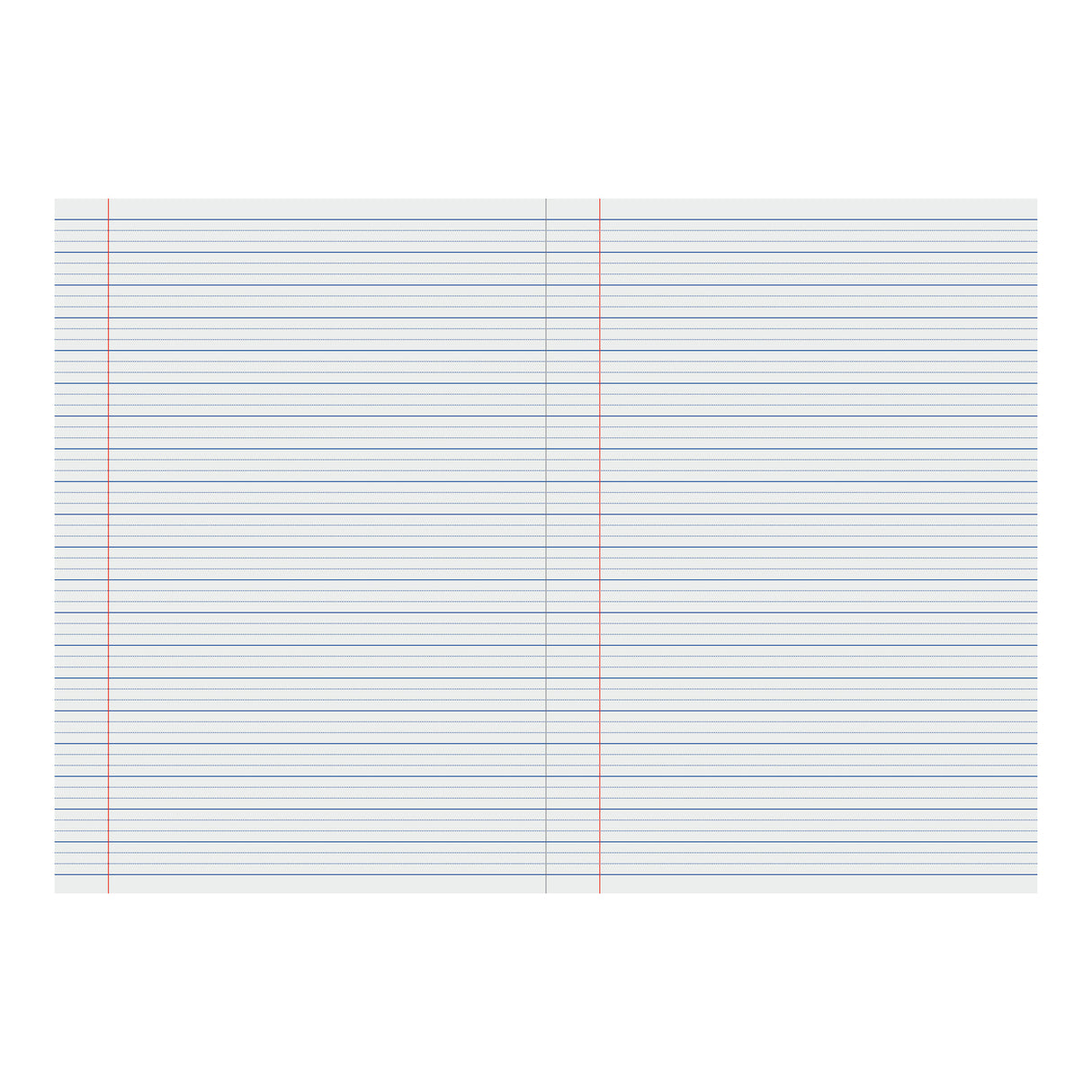 Protext Dotted Thirds Writing Book A4 14mm 48 pages - Zart