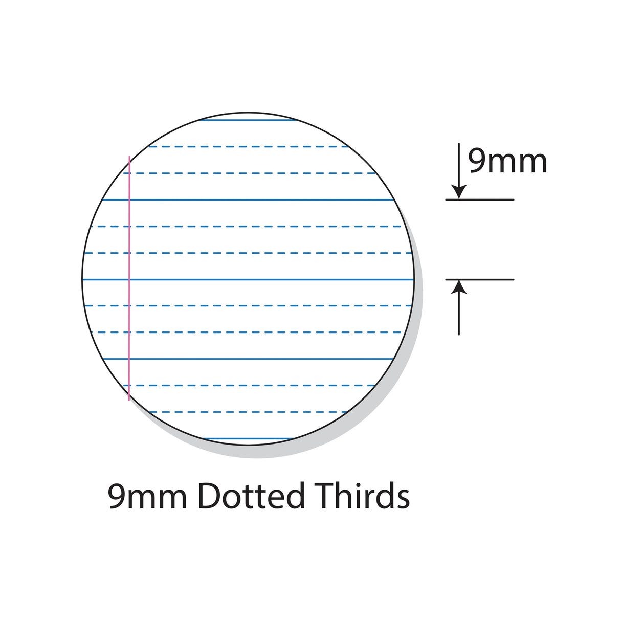 Writer Premium Dotted Thirds A4 Ruled Red Margin 64 pages - Zart