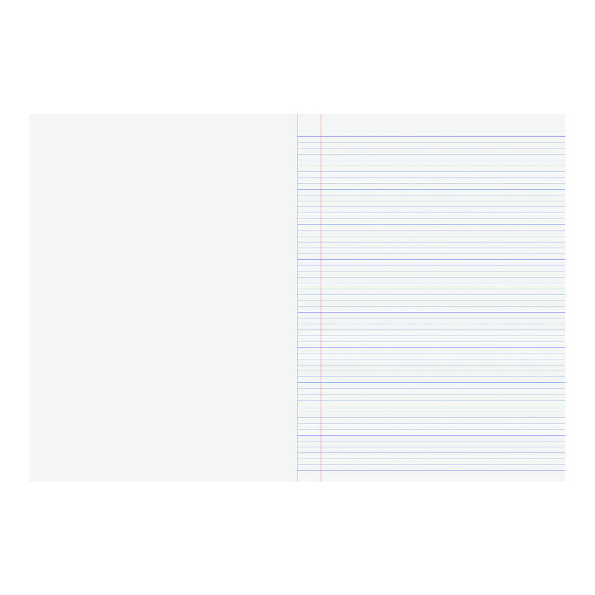 Writer Premium Project A4 Book Plain and Ruled Pages (Dotted Thirds & Red Margin) 64 pages - Zart