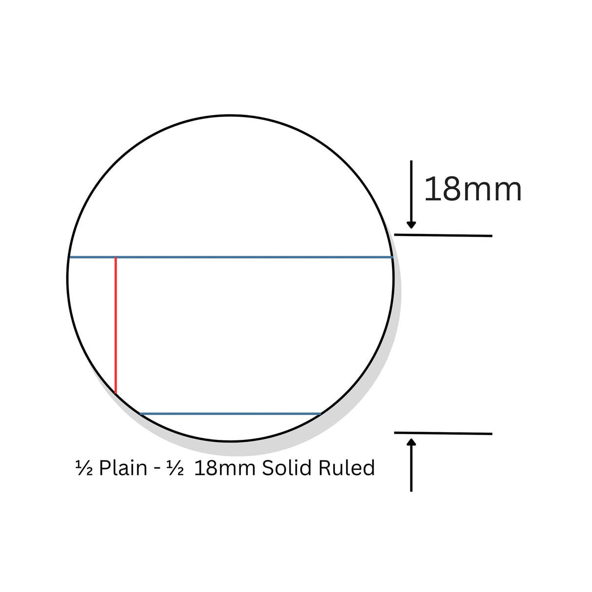 Writer Premium Story Book Plain/18mm Ruled Red Margin 64 pages - Zart