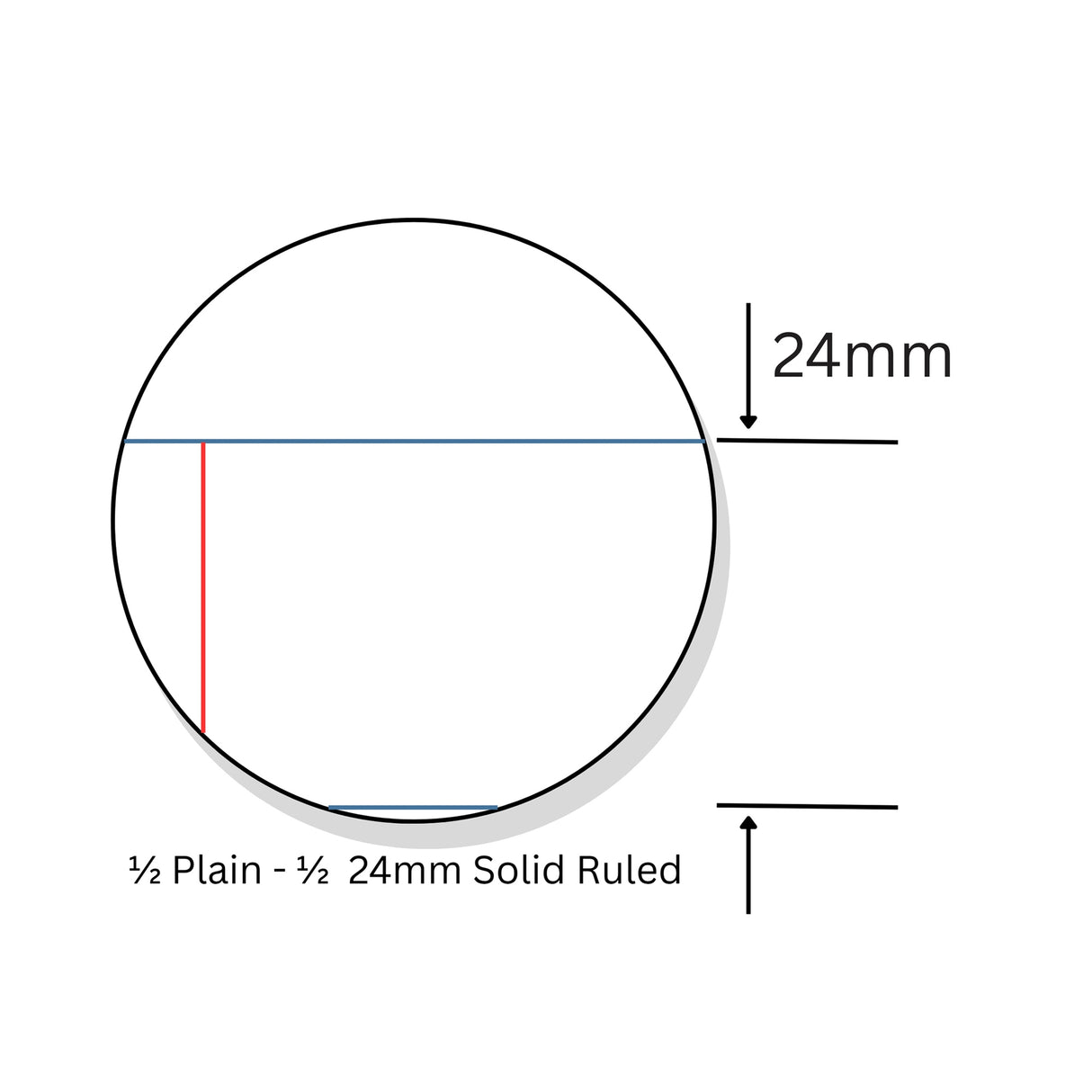 Writer Premium Story Book 330x240 mm Half Plain/Half 24mm Red Margin 64 pages - Zart