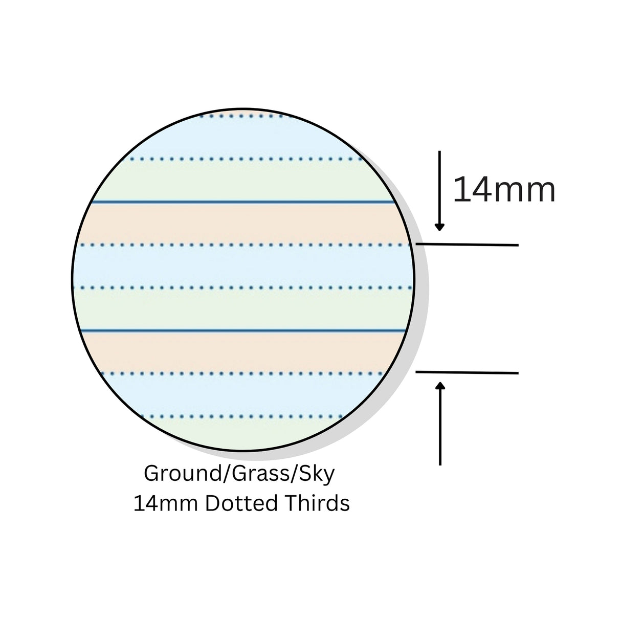 Writer Premium Exercise Book Ground/Grass/Sky Coloured Dotted Thirds A4 64pg - Zart