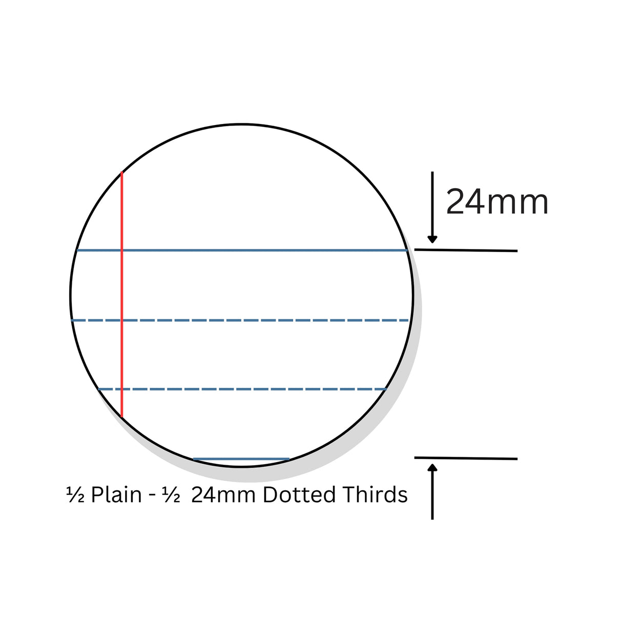 Writer Story Book 330x240mm Plain/24mm Dotted Thirds Red Margin 64 pages - Zart
