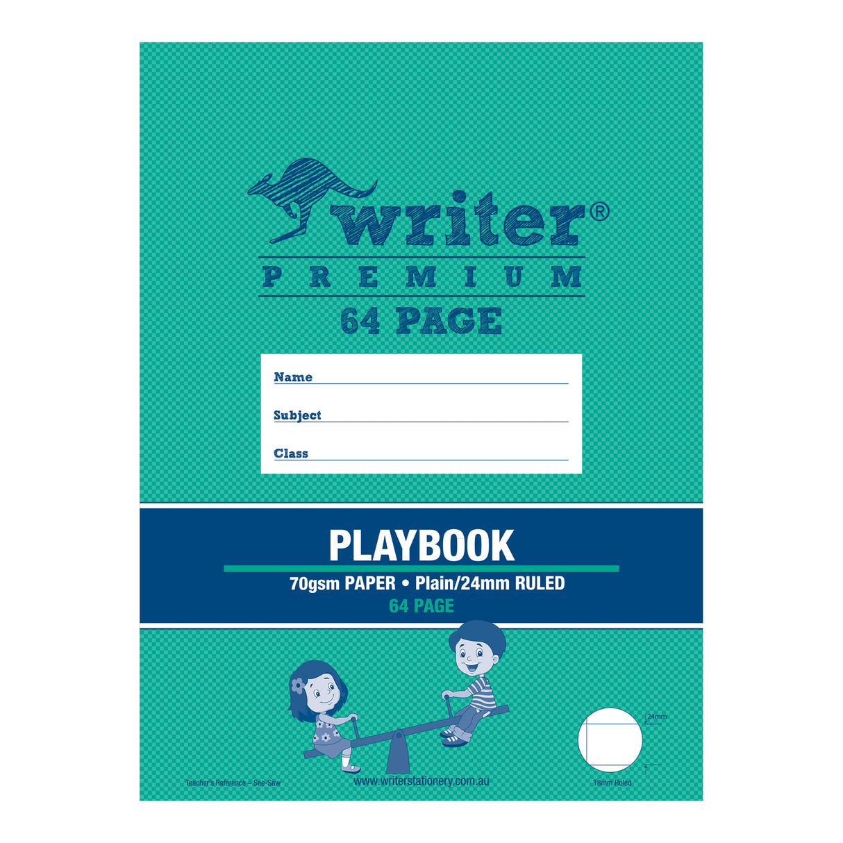 Writer Premium Playbook 330x240mm Plain and Ruled Pages - Zart