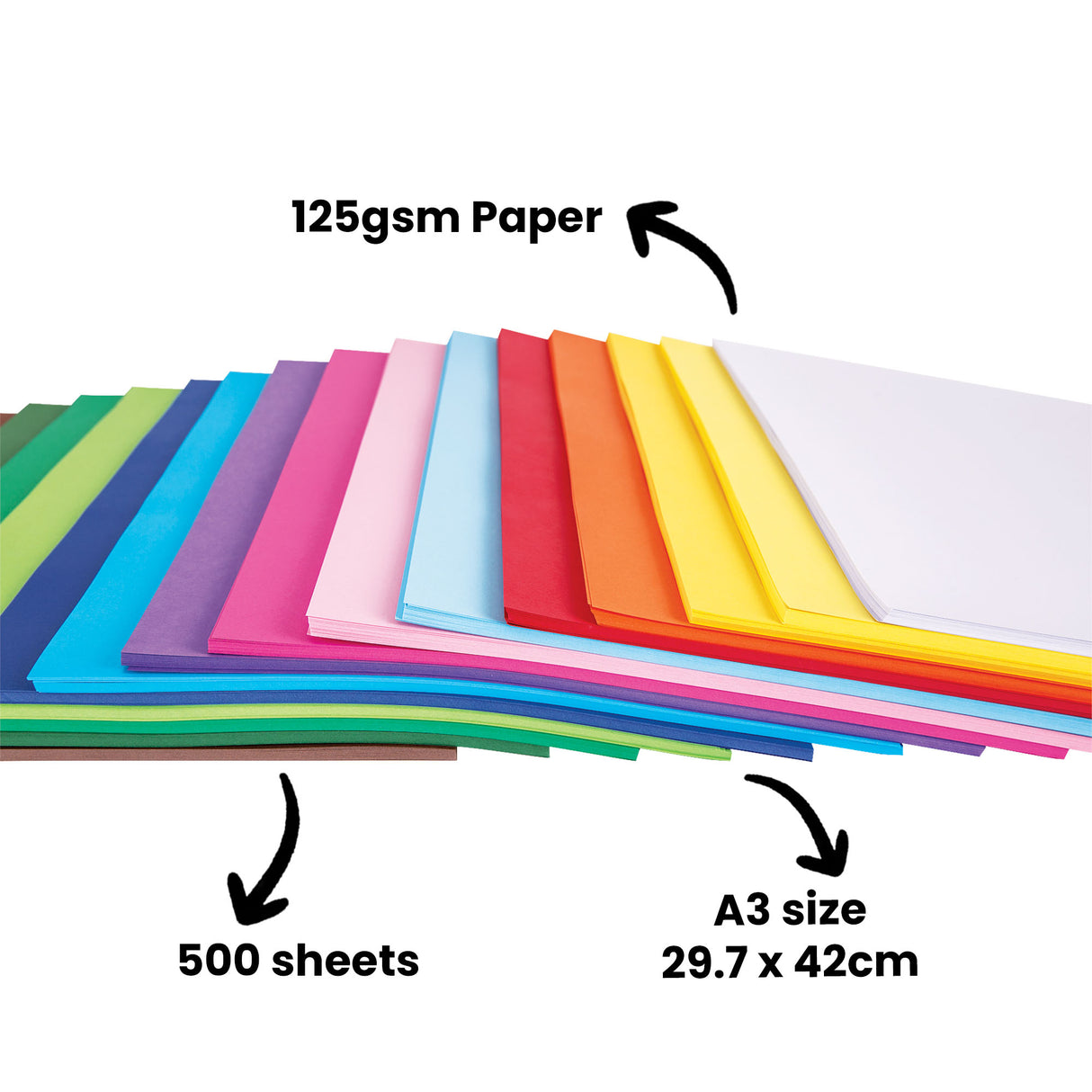 Cover Paper 125gsm Coloured A3 Pack of 500 - Zart
