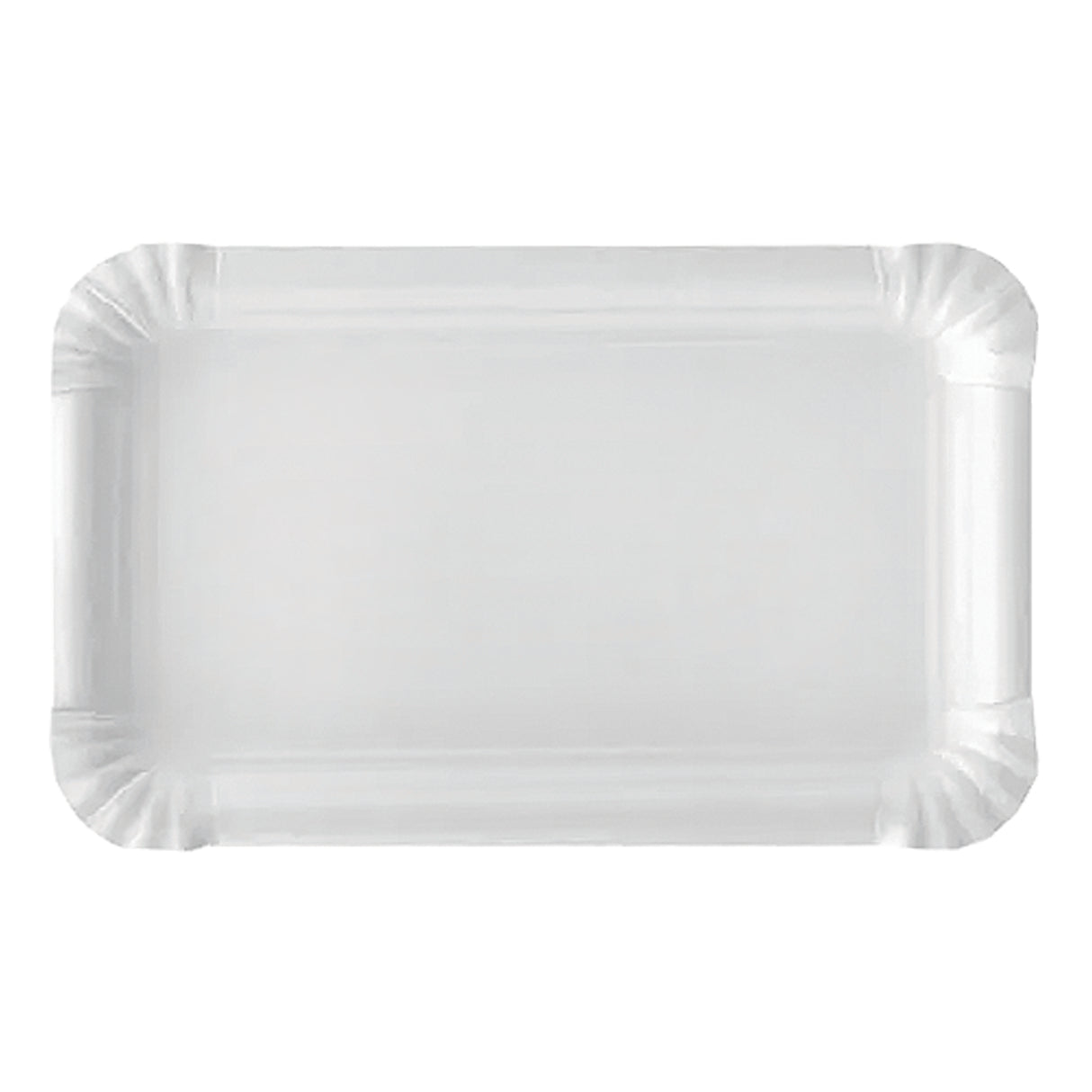 Zart Paper Plates Rectangle White Pack of 50 - Zart