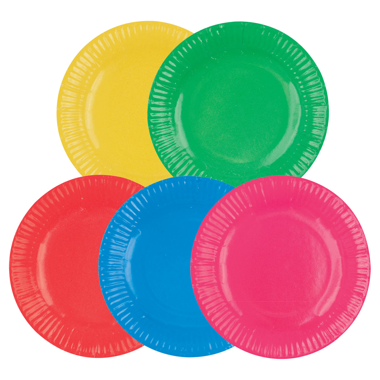 Zart Paper Plates Coloured Pack of 50 - Zart