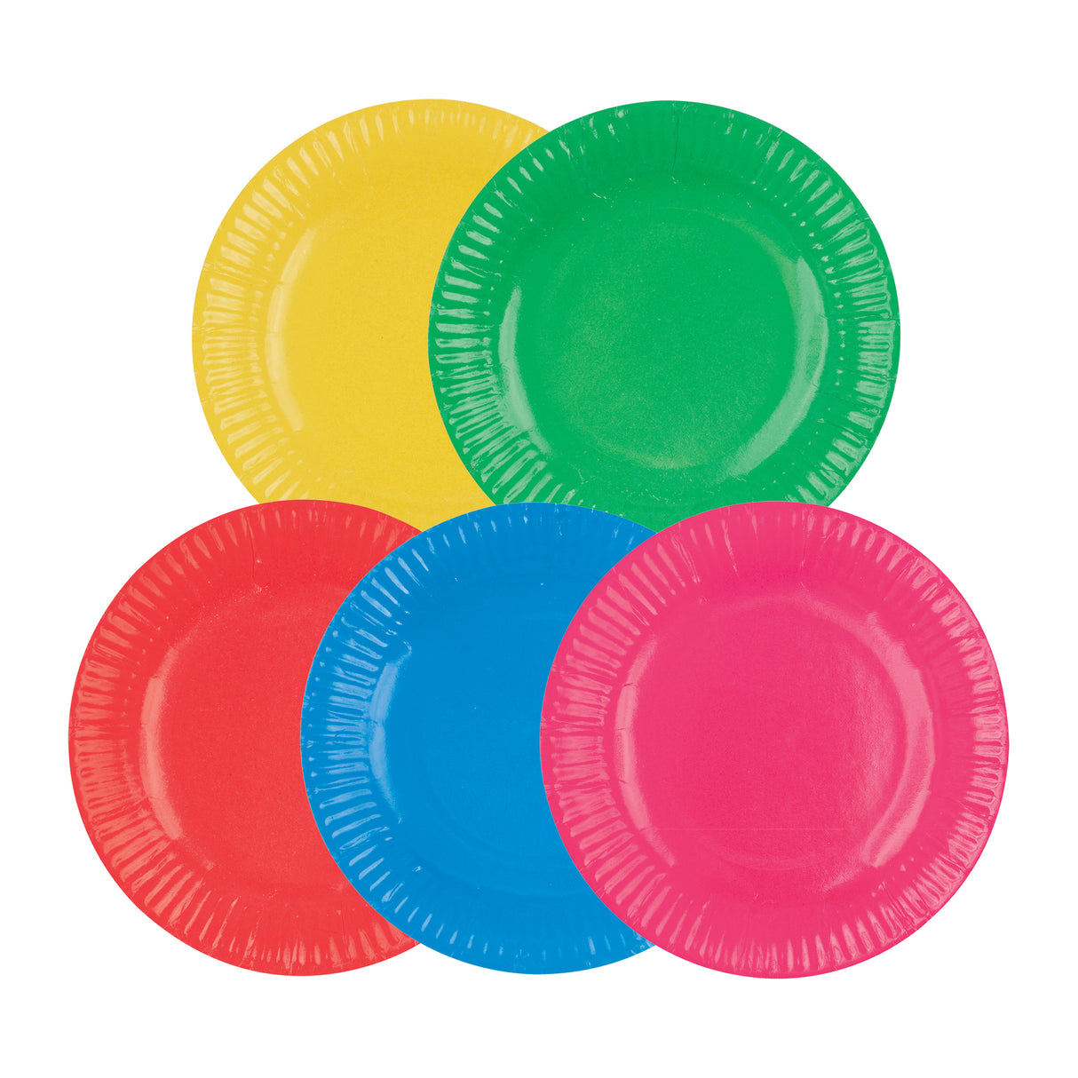 Zart Paper Plates Coloured Pack of 50 - Zart