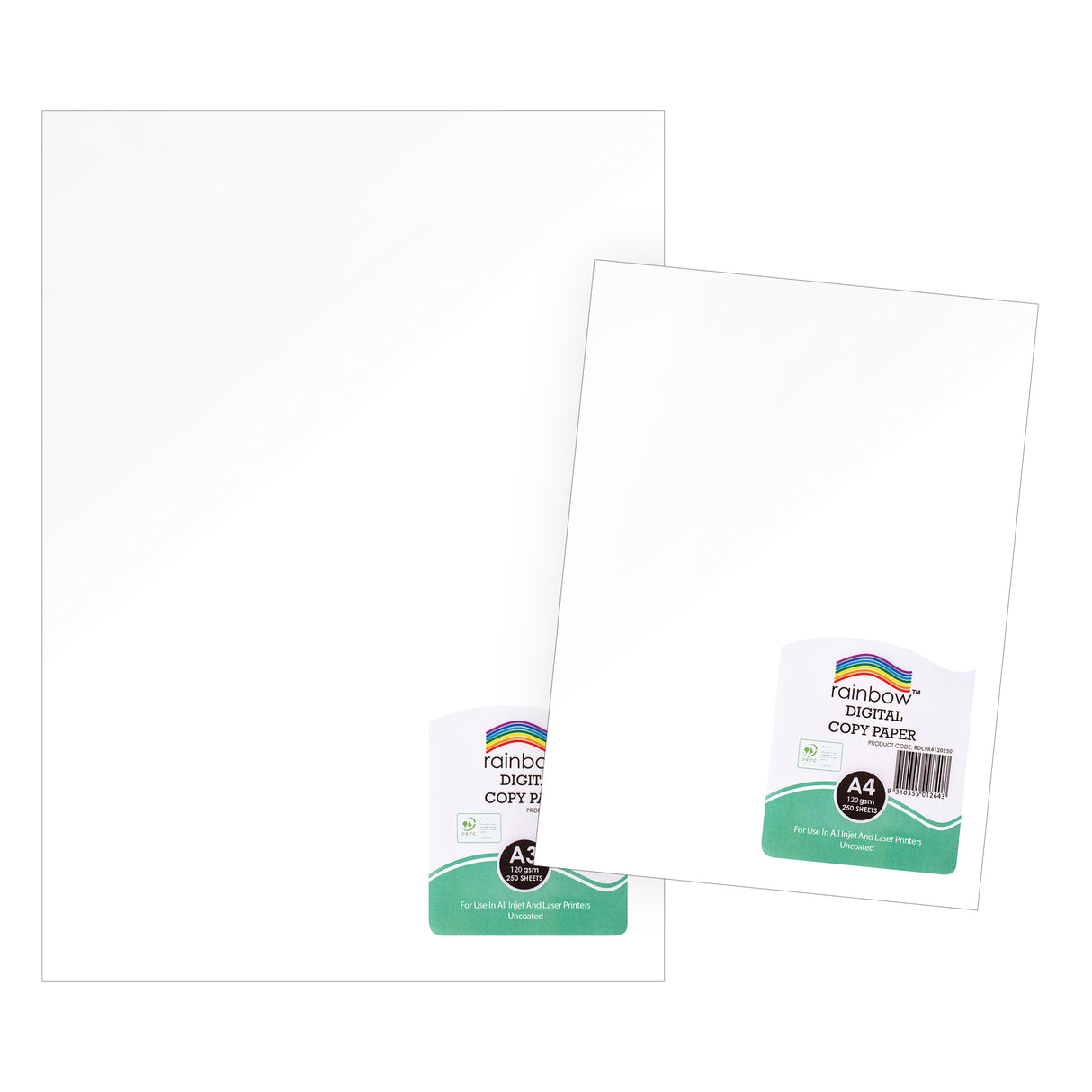 Rainbow Digital Matt Paper 120gsm Pack of 250 Sheets