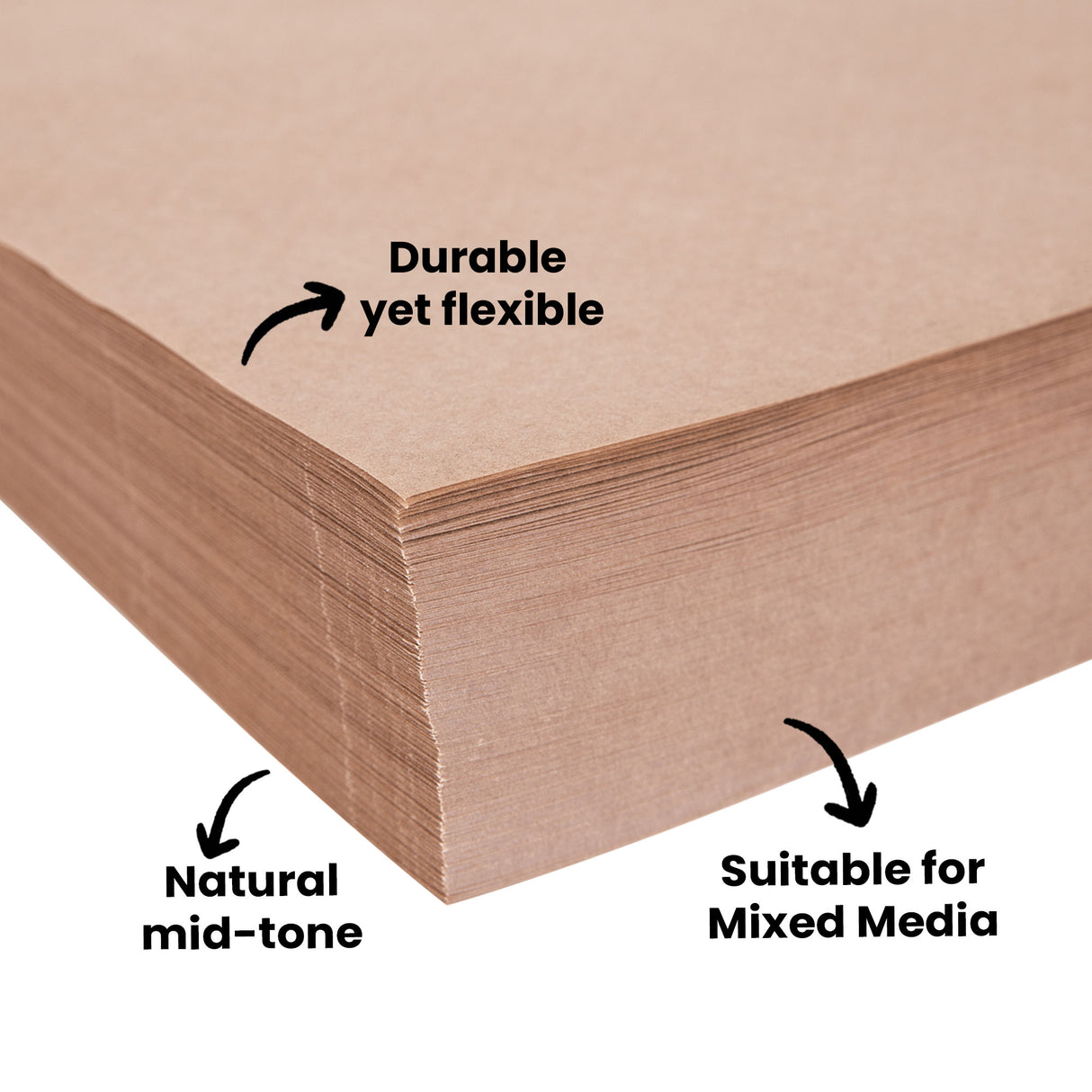 Zart Kraft Paper 90gsm 51 x 76cm Pack of 500 - Zart