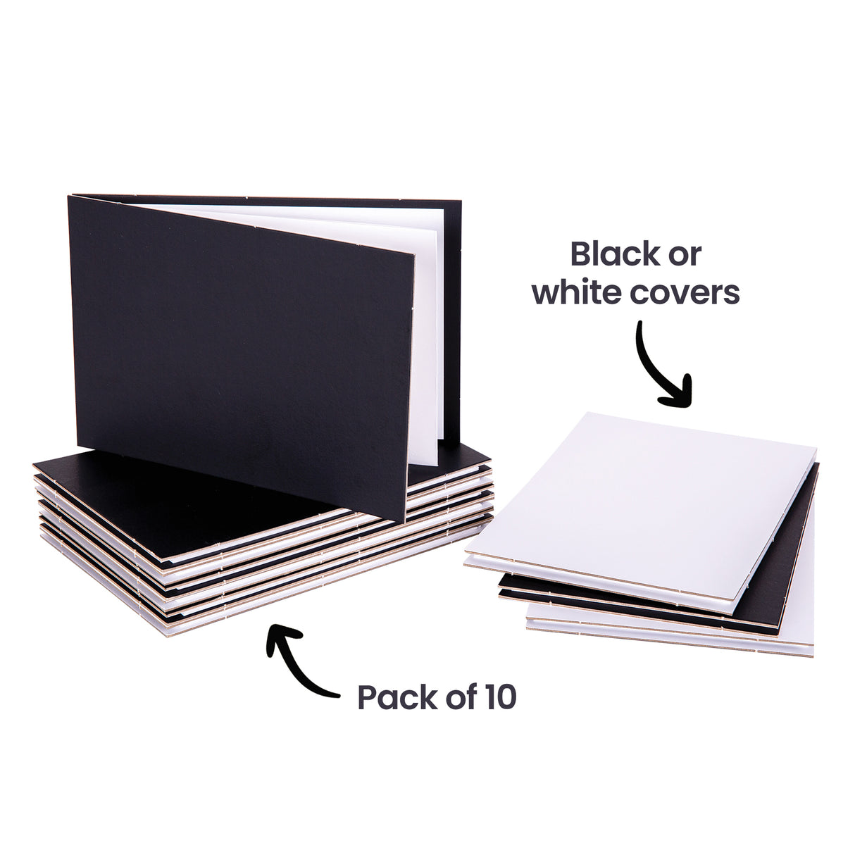 Fold-Out Journals Pack of 10 - Zart