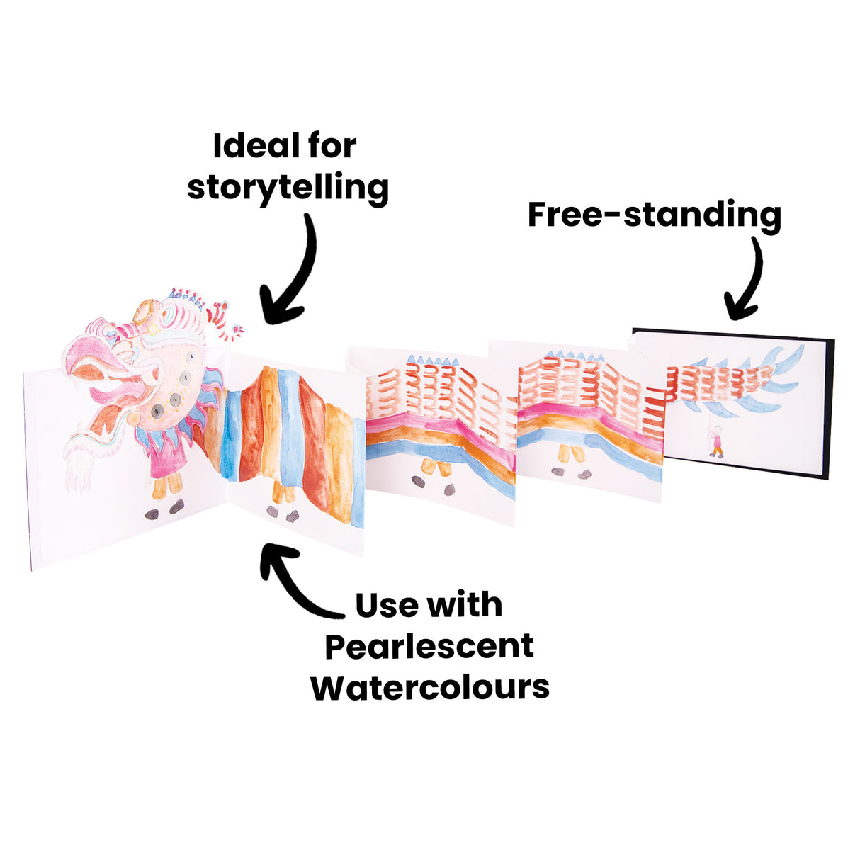 Fold-Out Journals Pack of 10 - Zart