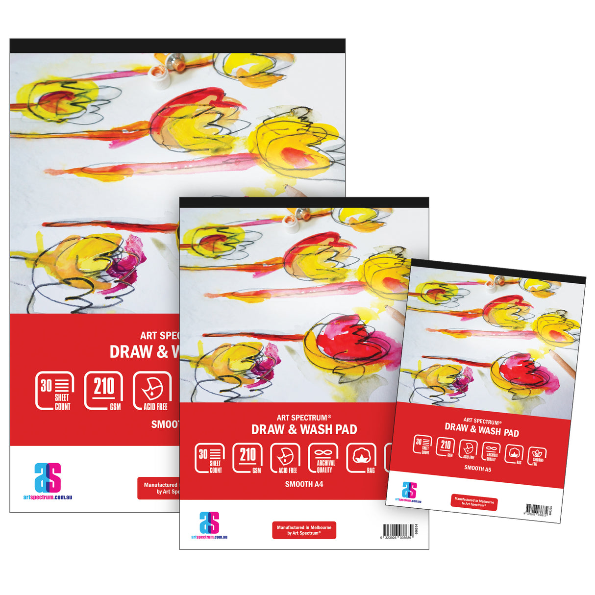 Art Spectrum Draw & Wash Pad A5 Smooth - Zart