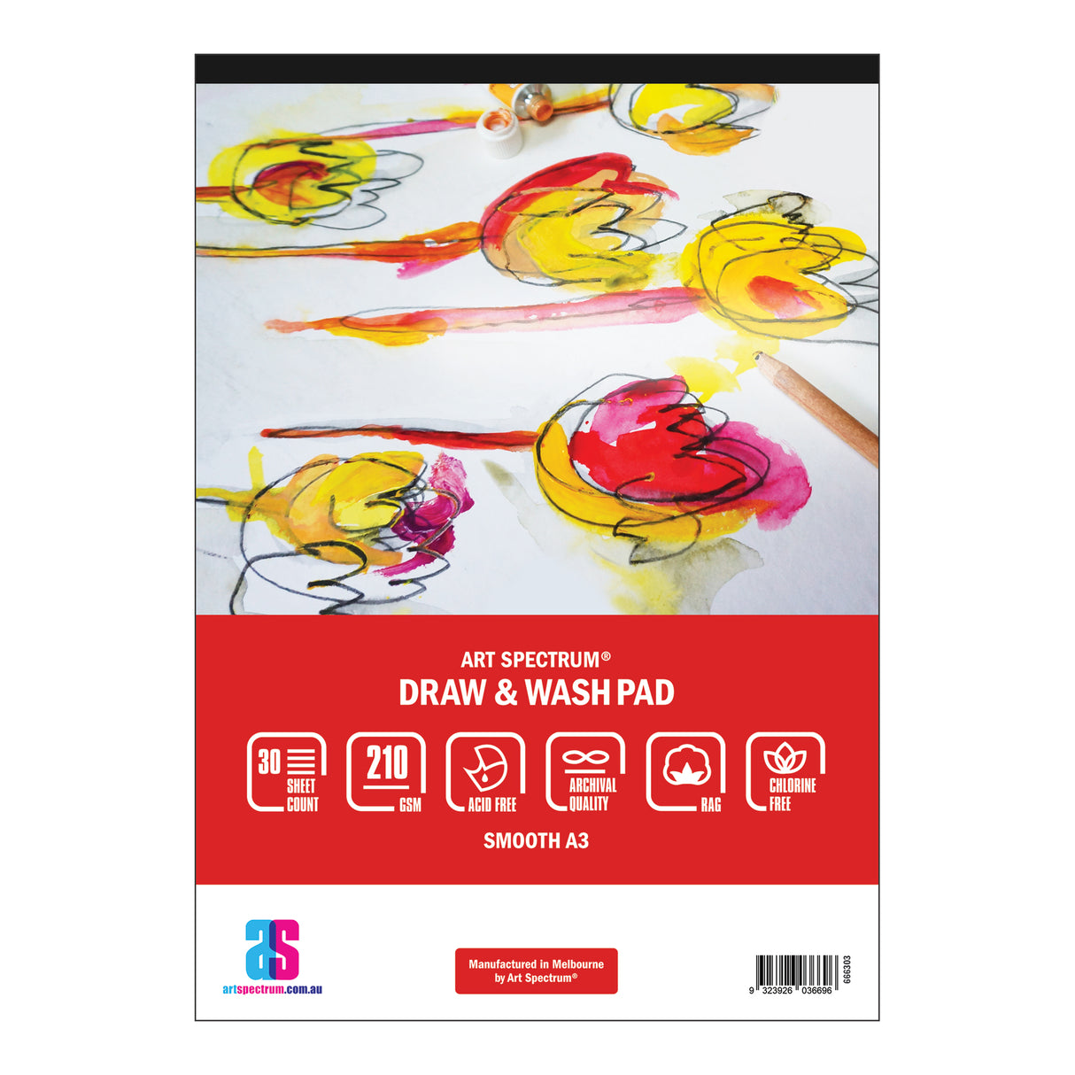 Art Spectrum Draw & Wash Pad A5 Smooth - Zart