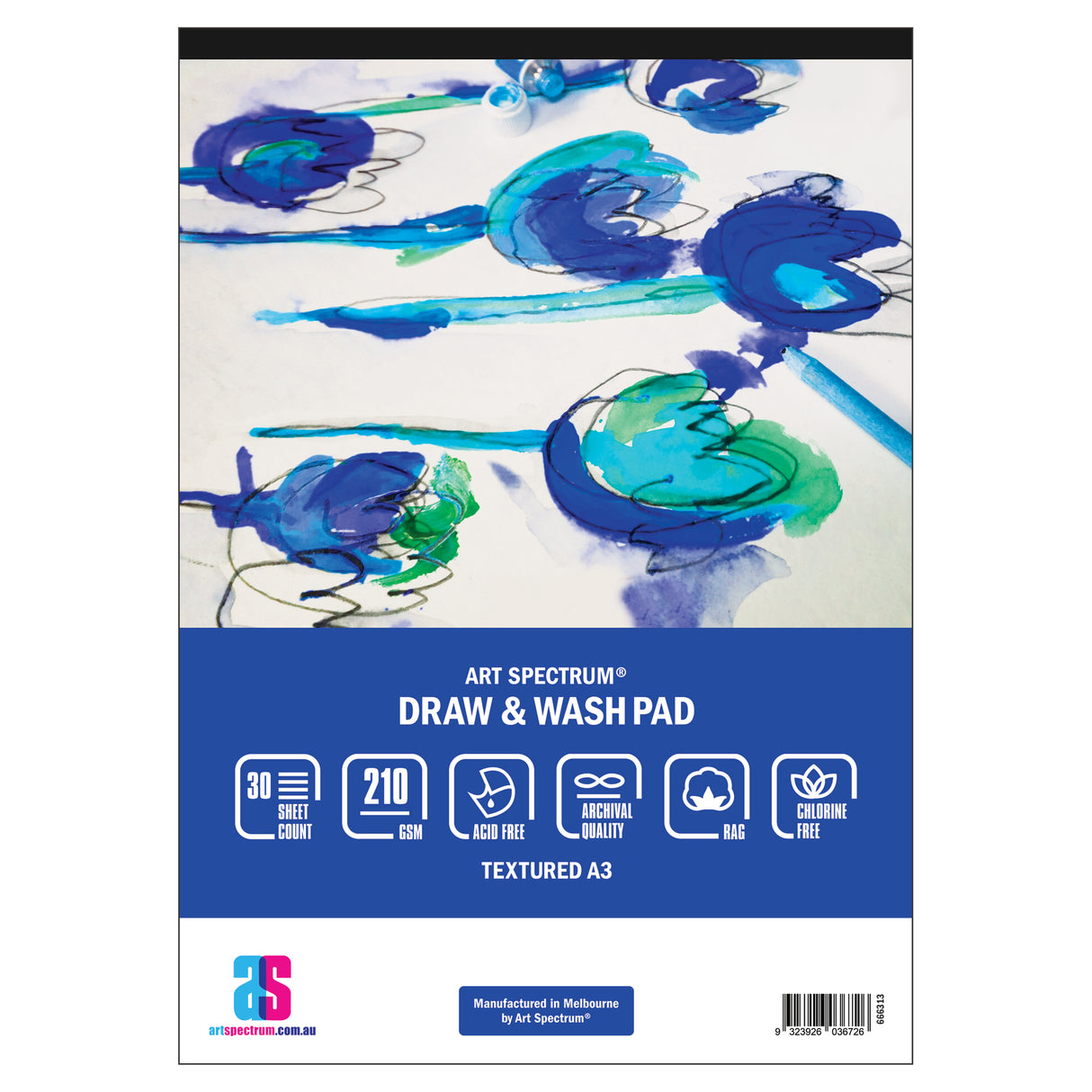 Art Spectrum Draw & Wash Pad Textured - Zart