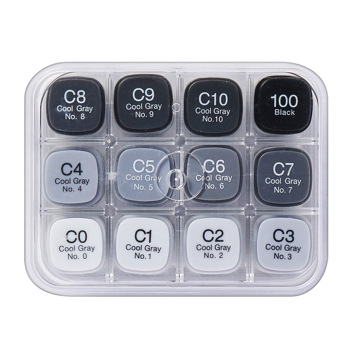 Copic Classic Marker Cool Greys Pack of 12 - Zart