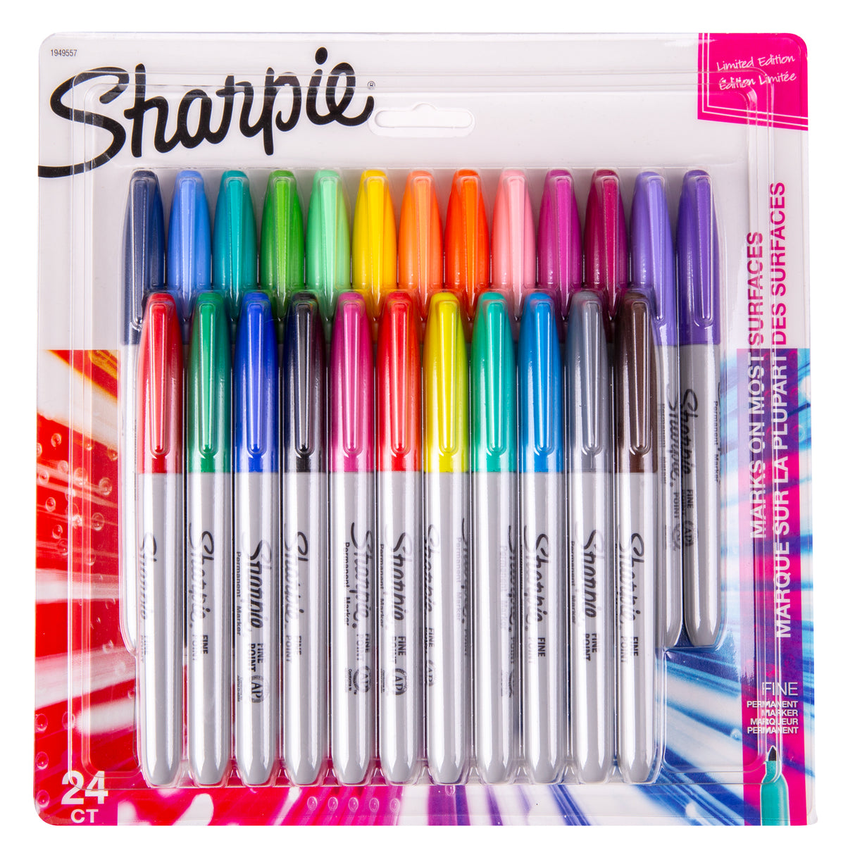 Sharpie Ultra Fine Permanent Pens Colour Burst Pack of 24