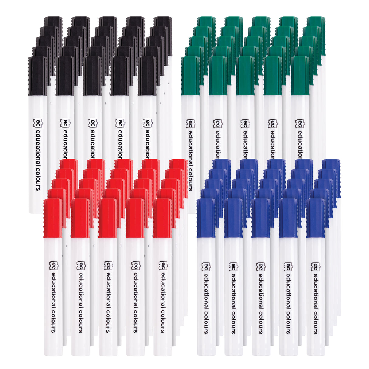 EC Whiteboard Markers Thick Asst 100s