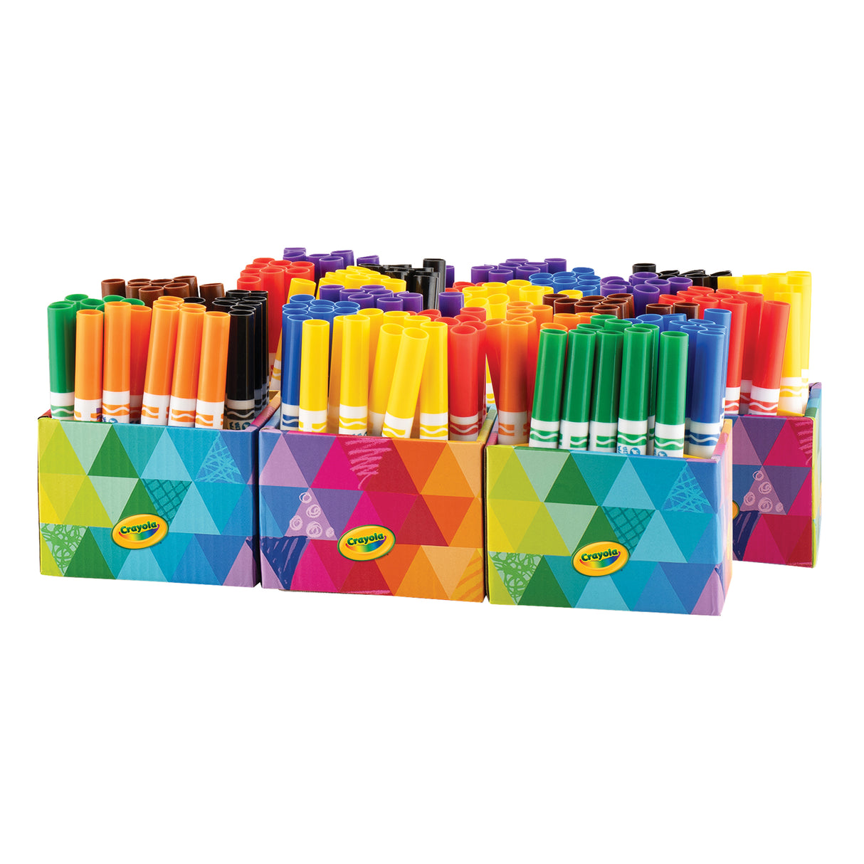 Crayola Broadline Marker with Desk Caddies Classpack of 120 - Zart