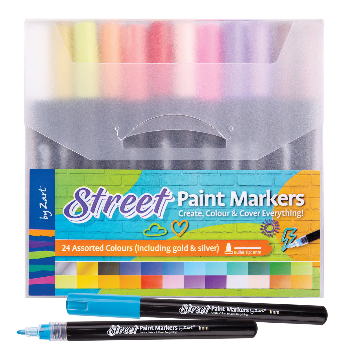 Street Paint Marker by Zart 1mm Pack of 24 - Zart