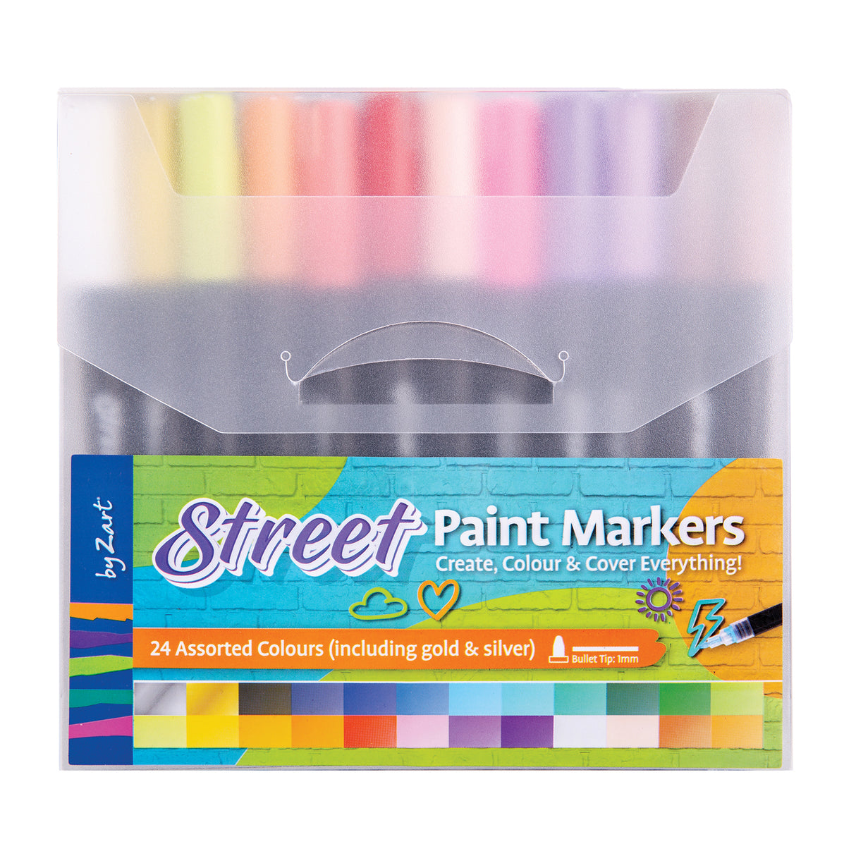 Street Paint Marker by Zart 1mm Pack of 24 - Zart