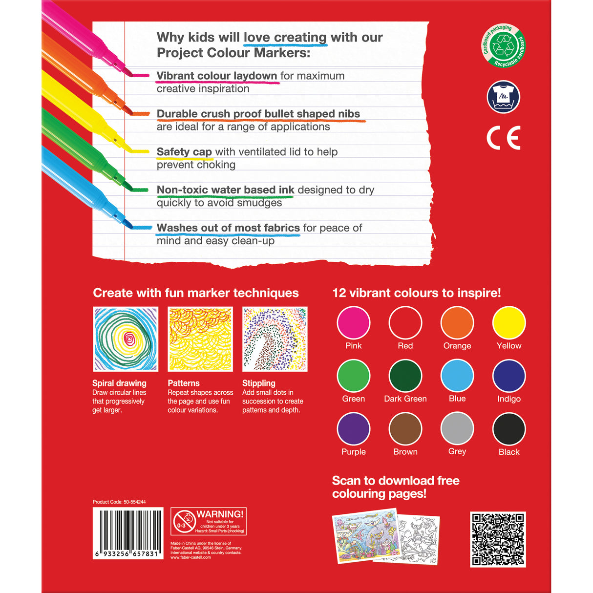 Faber-Castell Project Markers Class Pack Pack of 144 - Zart