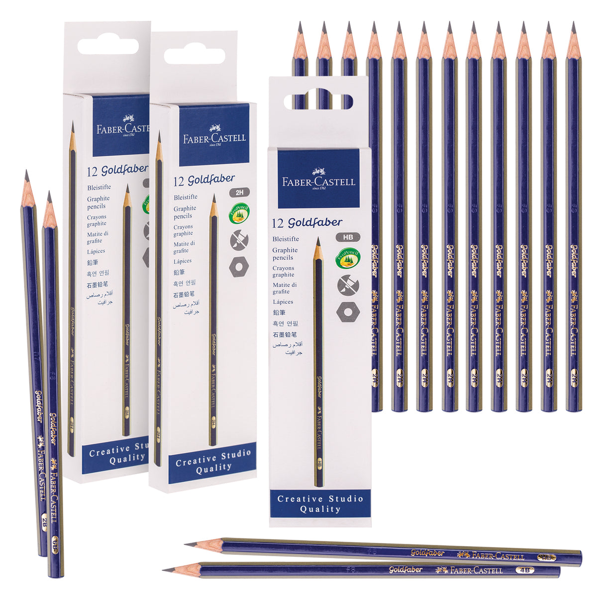 Goldfaber Pencils Pack of 12 - Zart
