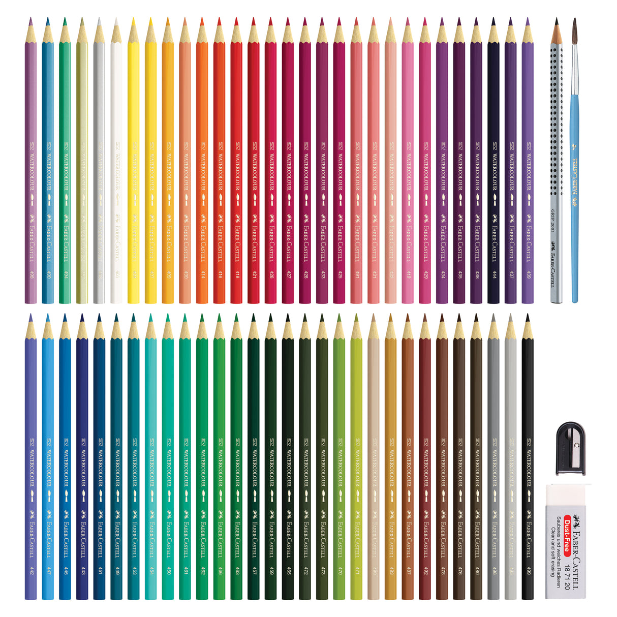 Faber-Castell Watercolour Pencils Sketch Tin Pack of 60 - Zart