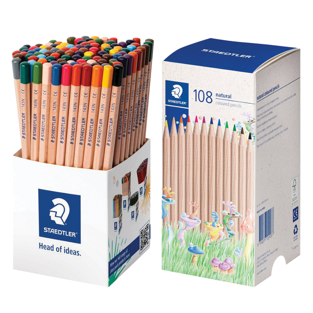 Staedtler Natural Colour Pencils Pack of 108s