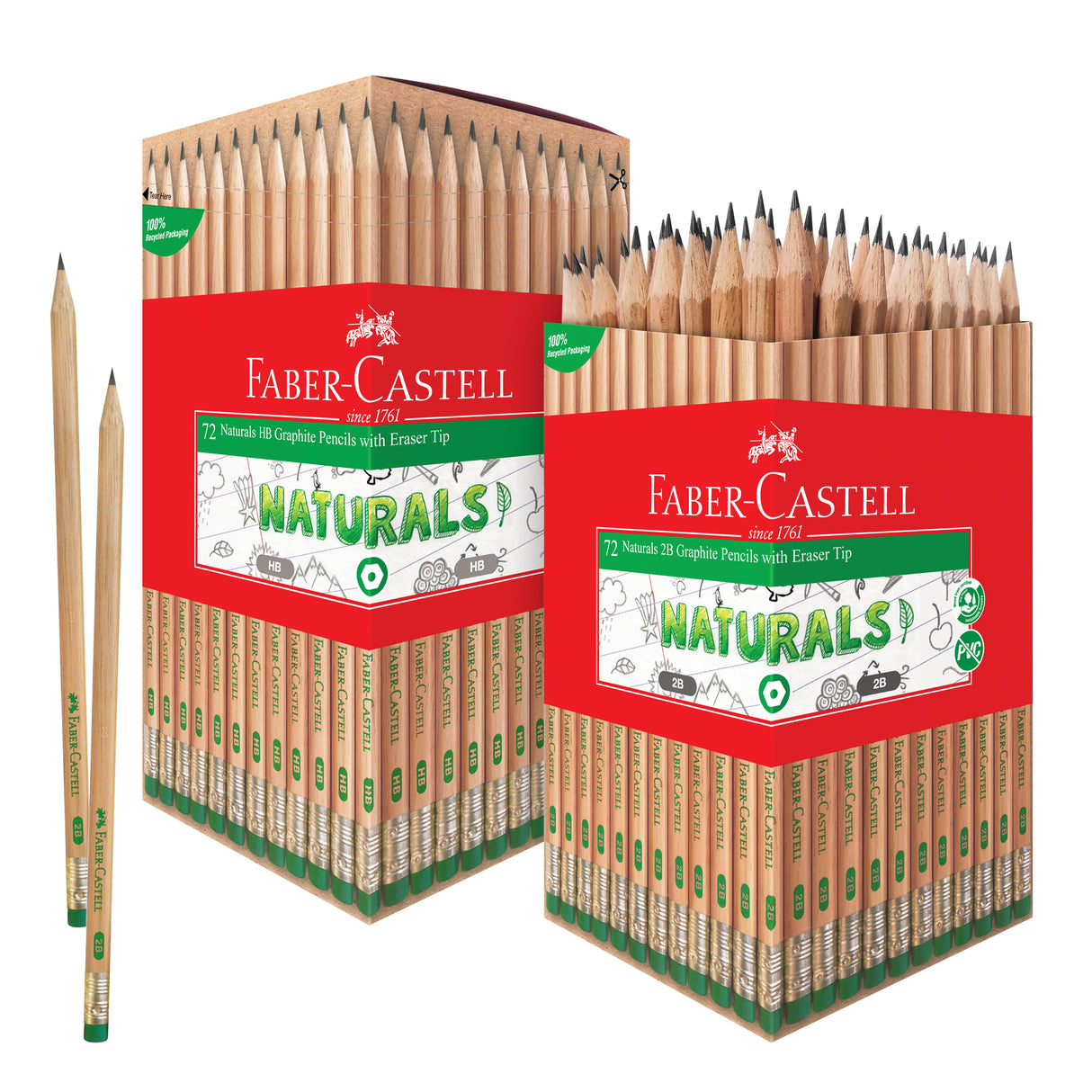Faber-Castell Naturals Graphite Pencils 72