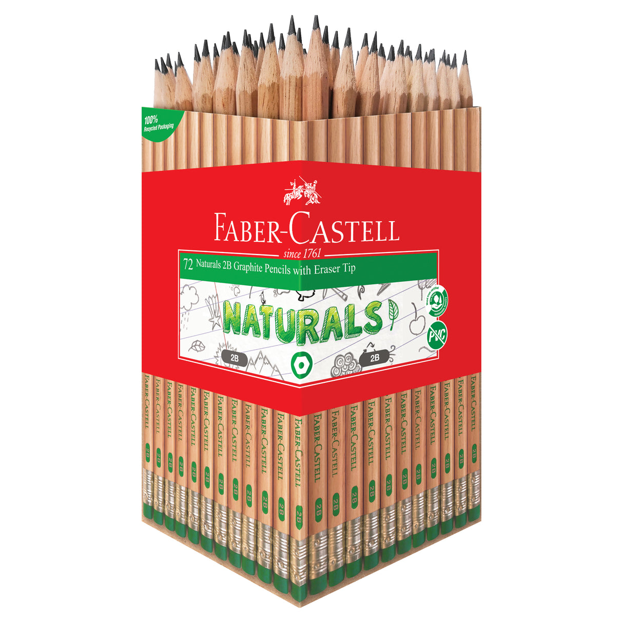 Faber-Castell Naturals Graphite Pencils 72