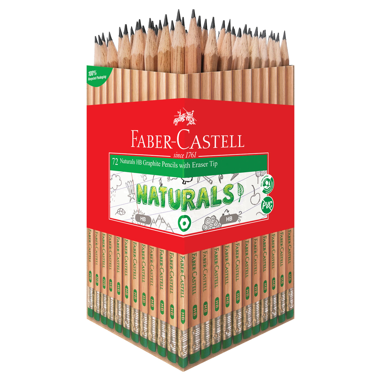 Faber-Castell Naturals Graphite Pencils 72