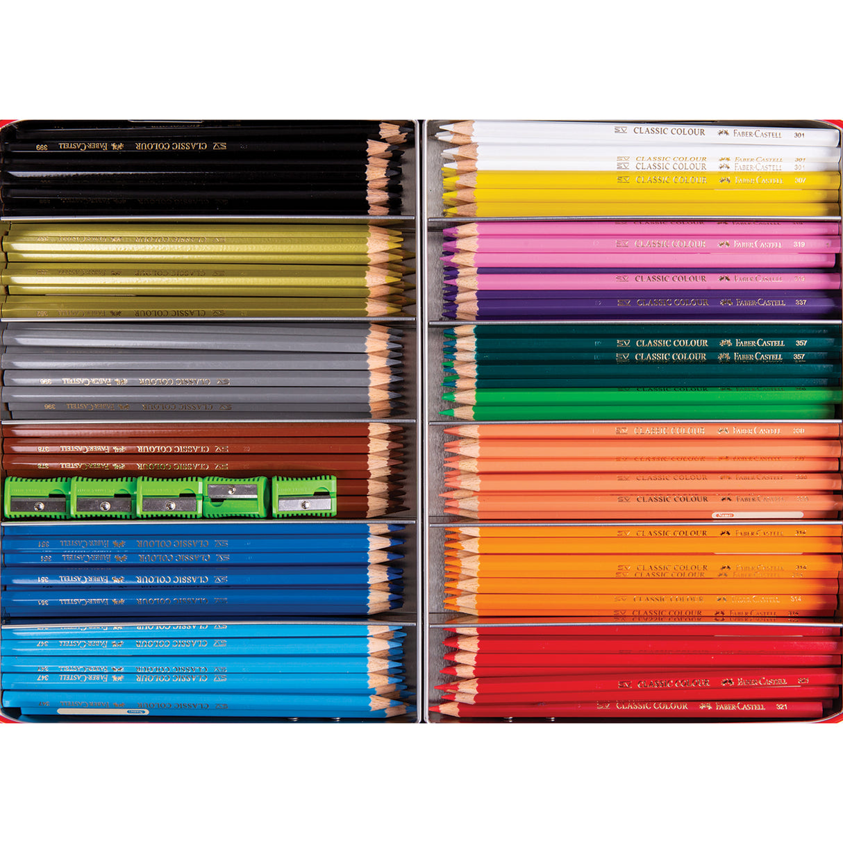 Faber-Castell Classic Colour Pencils Tin Pack of 300 - Zart