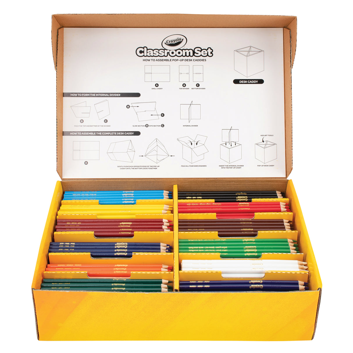 Crayola Colored Pencils with Desk Caddies Classpack of 240 - Zart