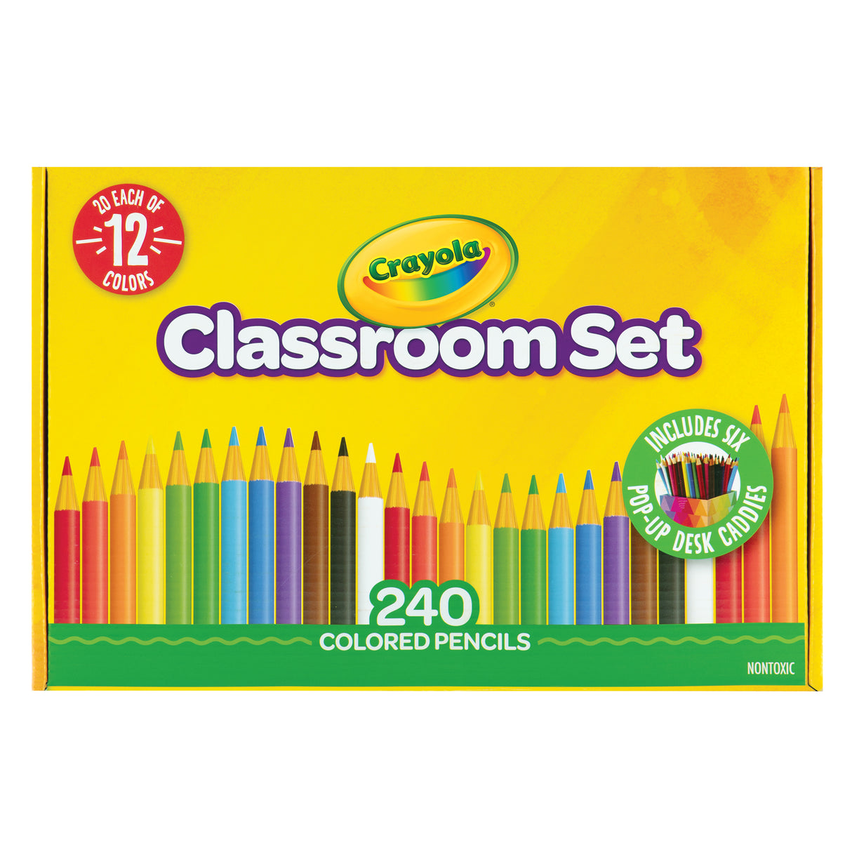Crayola Colored Pencils with Desk Caddies Classpack of 240 - Zart