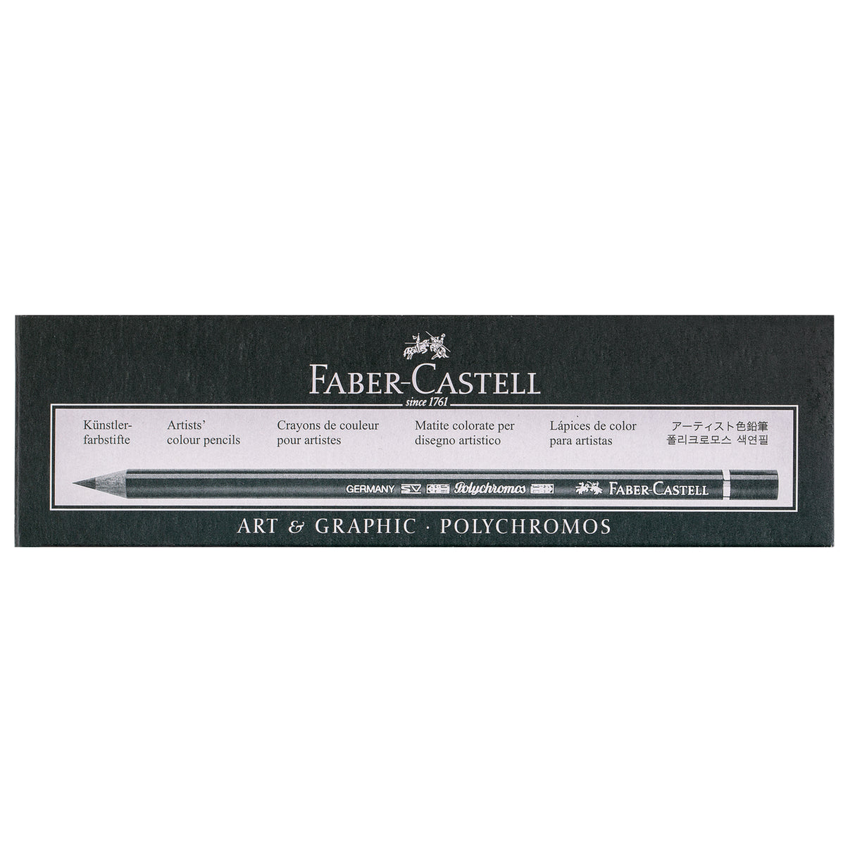 Faber-Castell Polychromos Colour Pencil White Pack of 6 - Zart