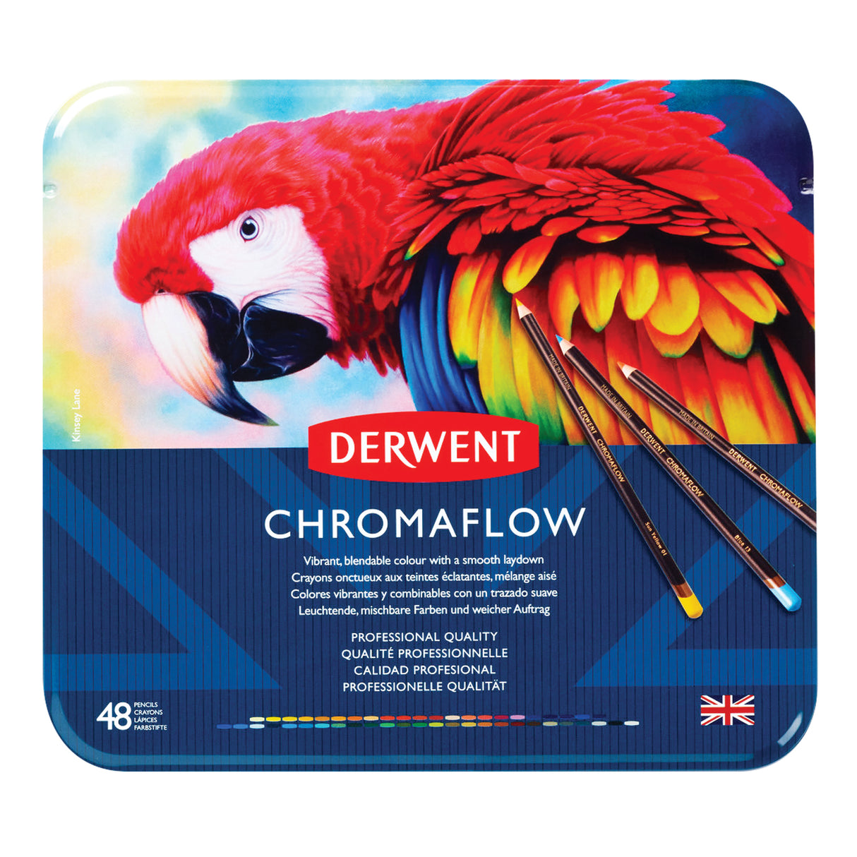 Derwent Chromaflow Coloured Pencils Tin Sets