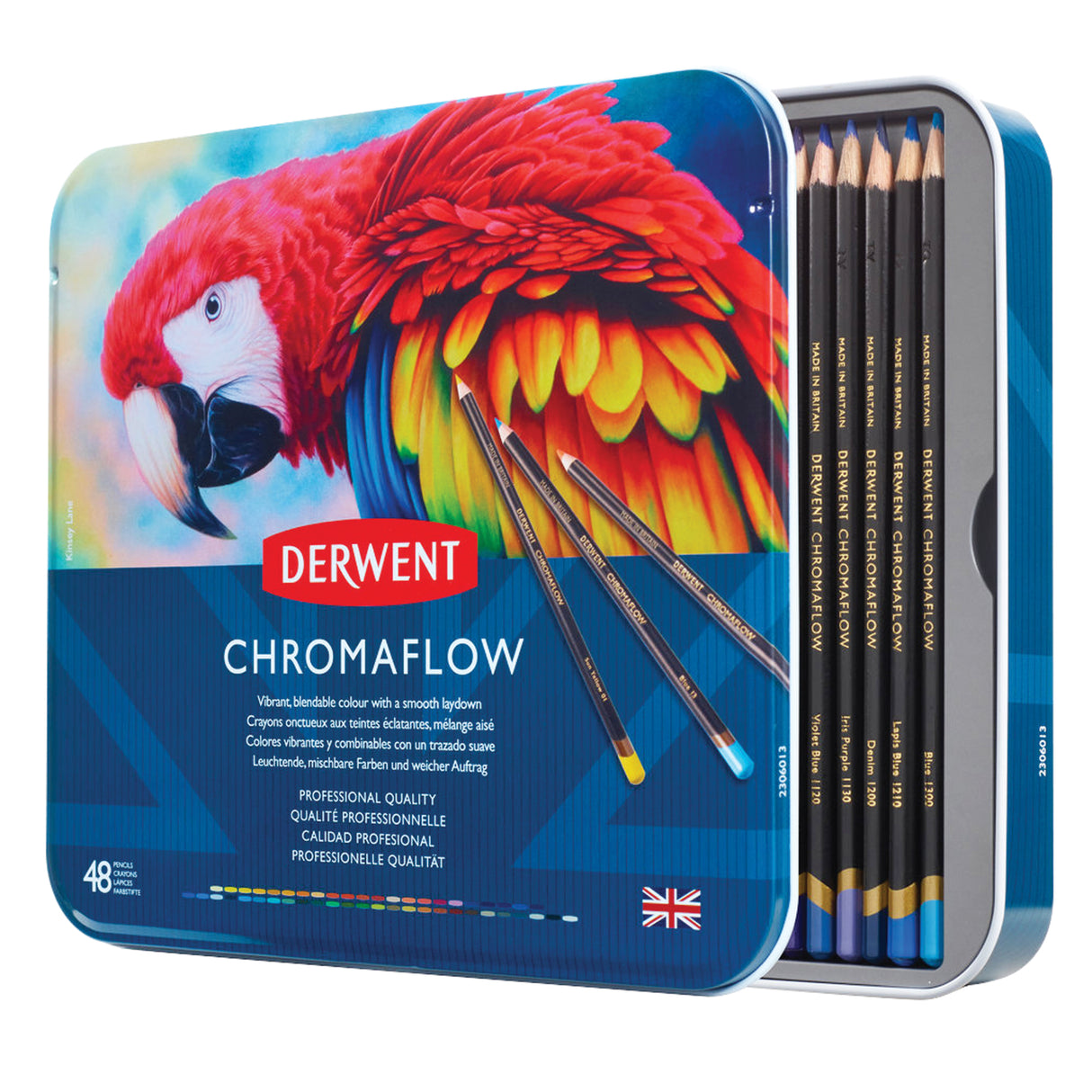 Derwent Chromaflow Coloured Pencils Tin Sets
