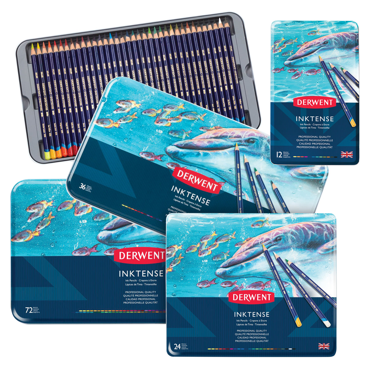 Derwent Pencils Inktense Tin Sets