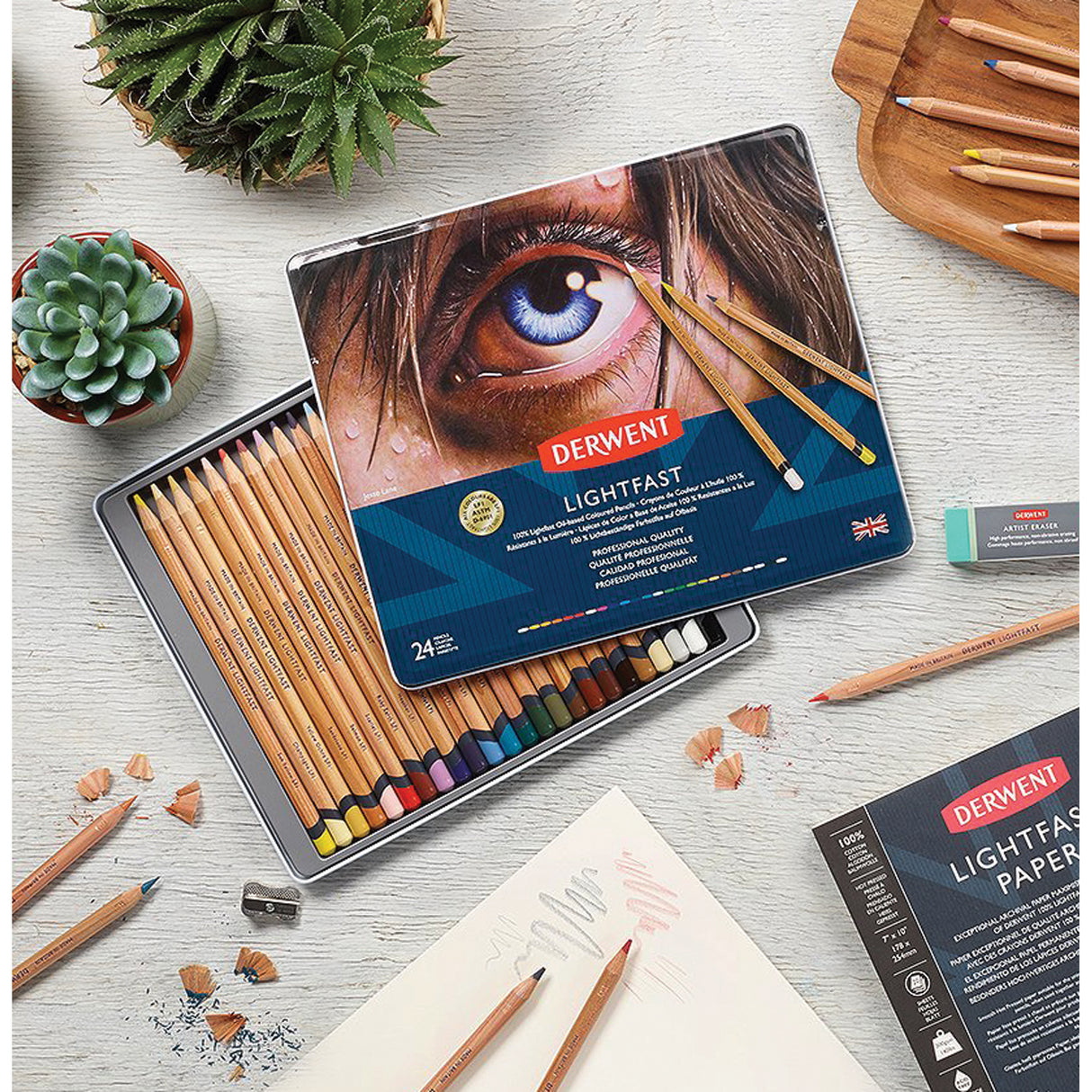 Derwent Lightfast Colour Pencil Tin