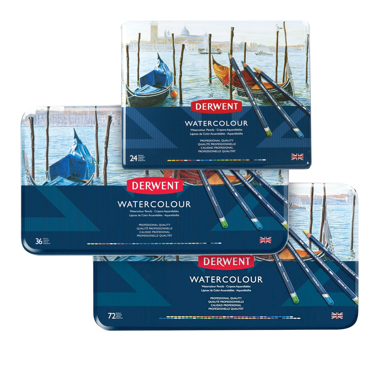 Derwent Watercolour Pencils Tin Sets