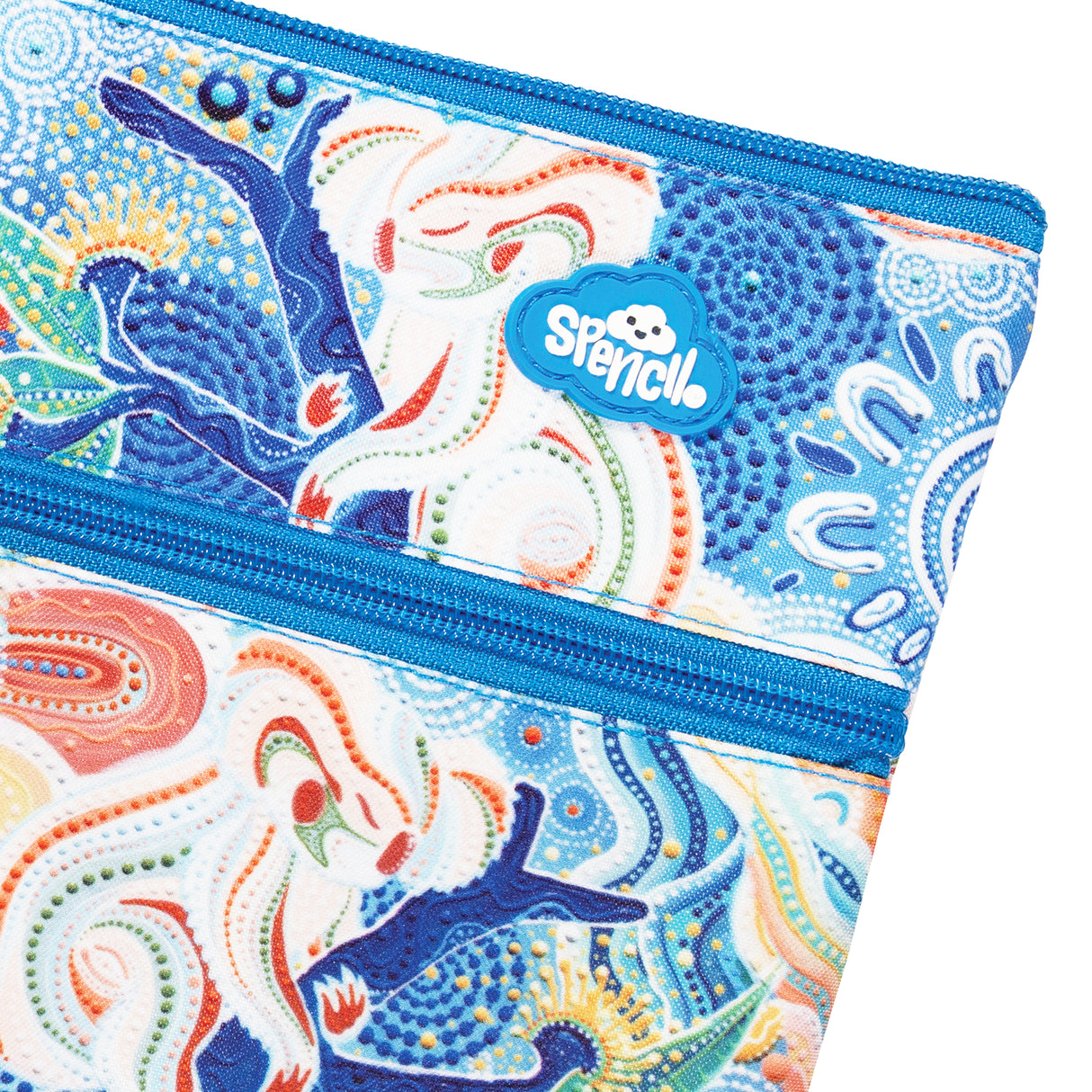 Spencil Twin Zip Pencil Case A4