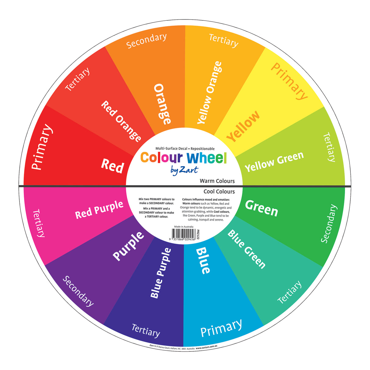 Colour Wheel Multi-Surface Decal - Zart