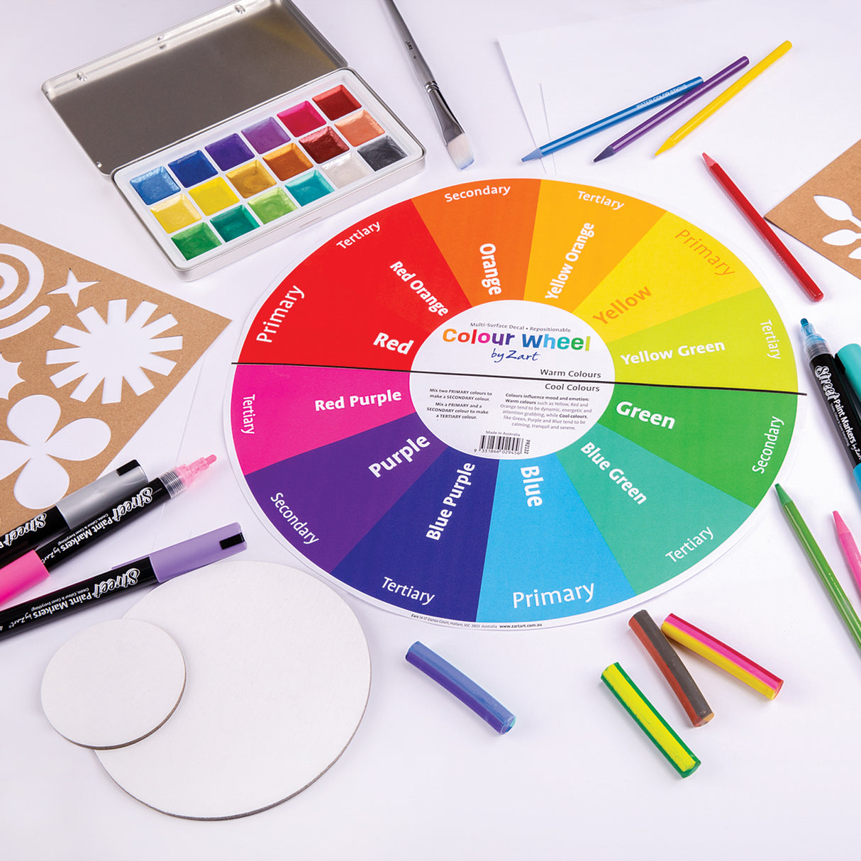 Colour Wheel Multi-Surface Decal - Zart