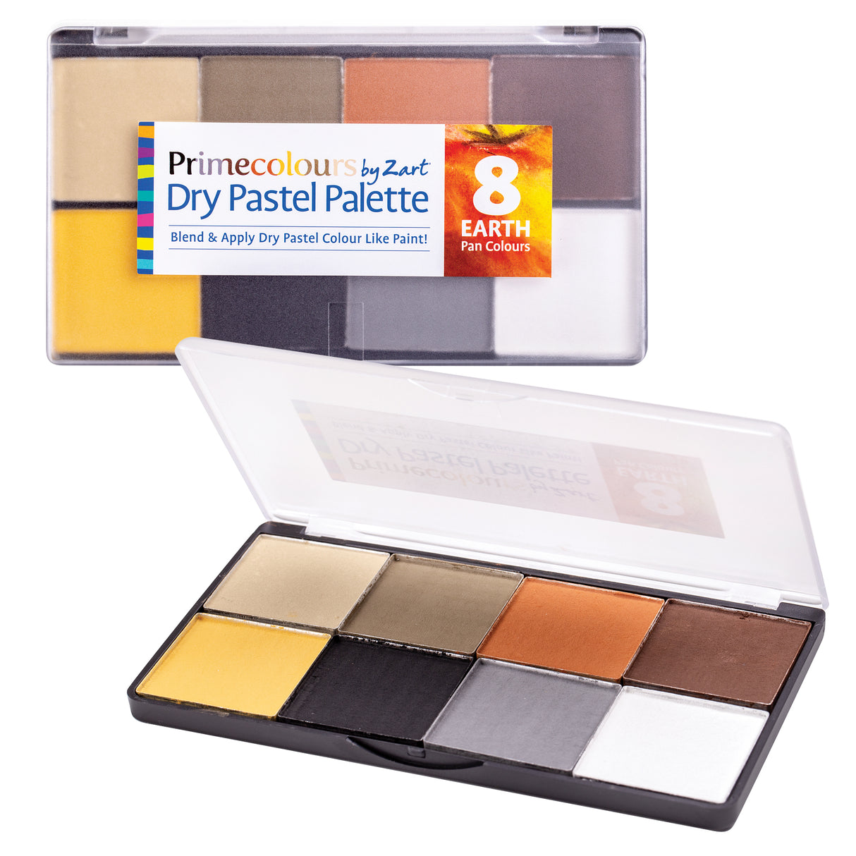 Pastels Palettes by Zart Earth Tones Pack of 8 - Zart