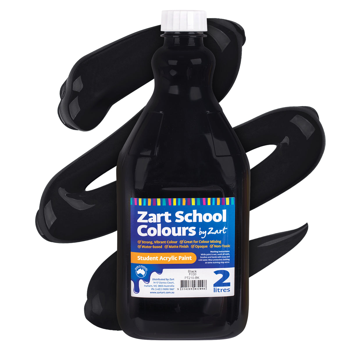 Zart School Colours Acrylic Paint 2L - Zart