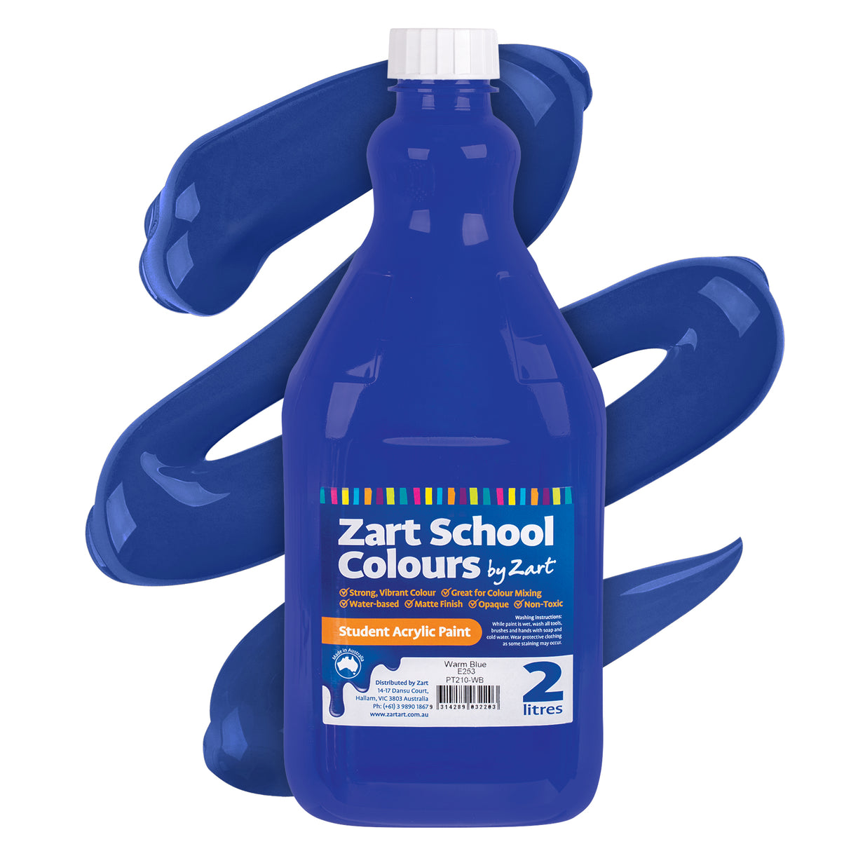 Zart School Colours Acrylic Paint 2L