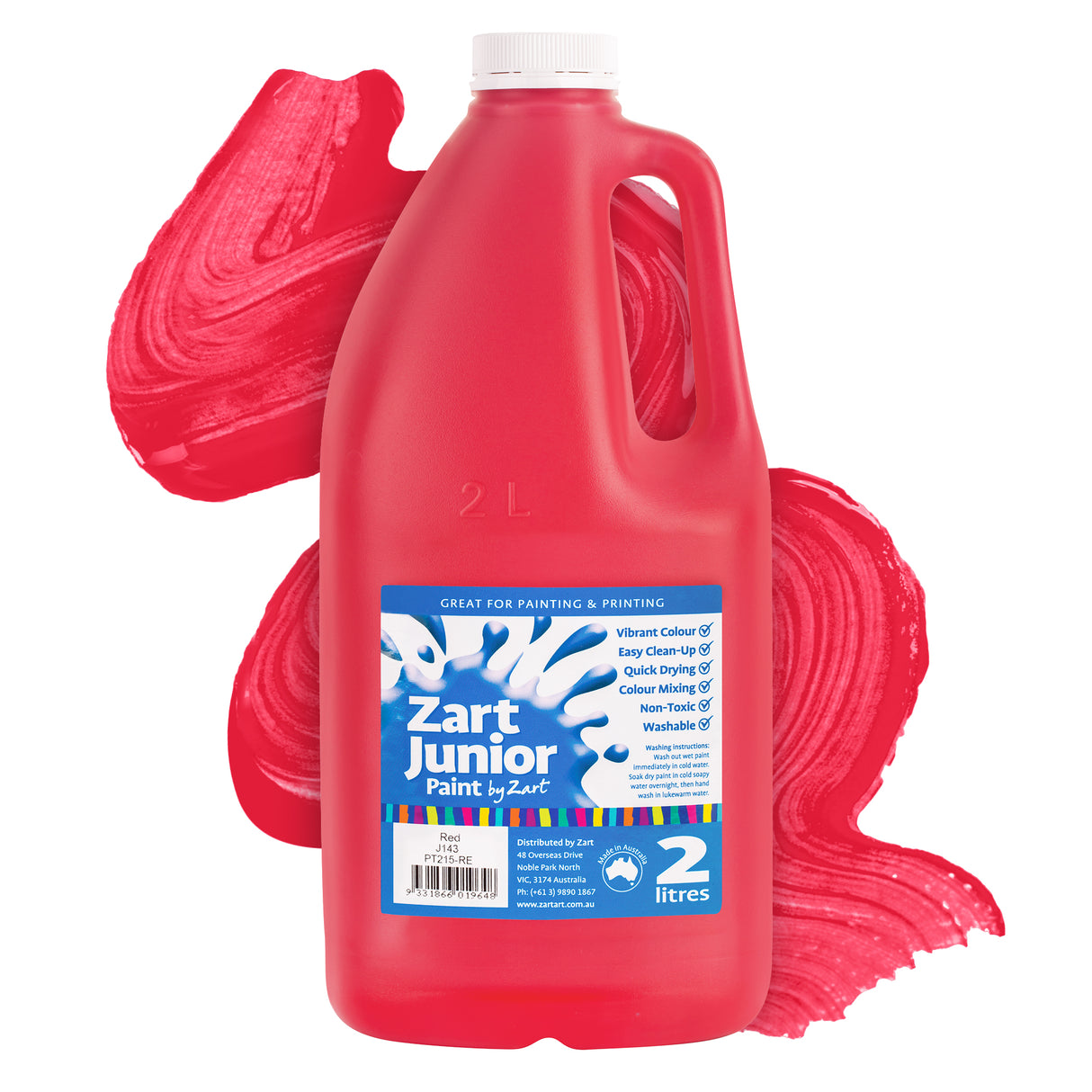 Zart Junior Paint 2L Bottles - Zart