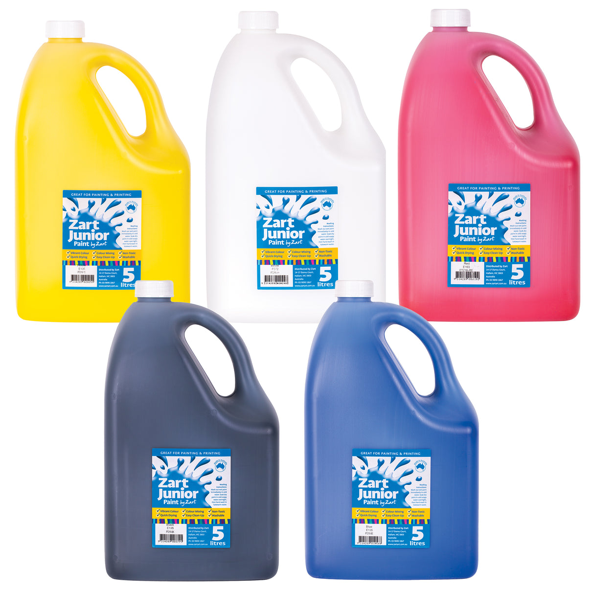 Zart Junior Paint 5L Pack of 5