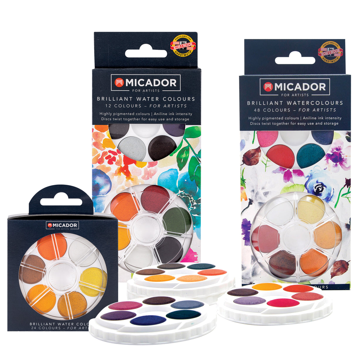 Koh-I-Noor Brilliant Watercolour Paint Discs - Zart